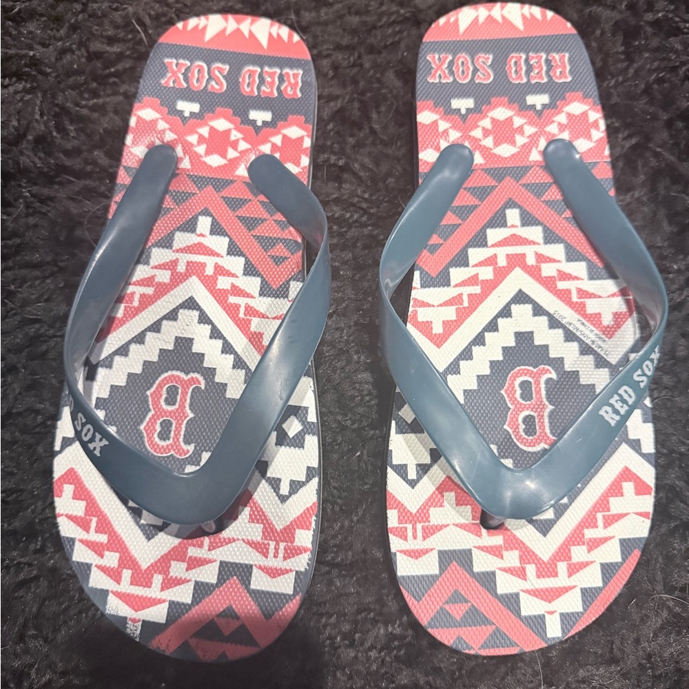 Red Sox Women's Sandals - Red and Blue